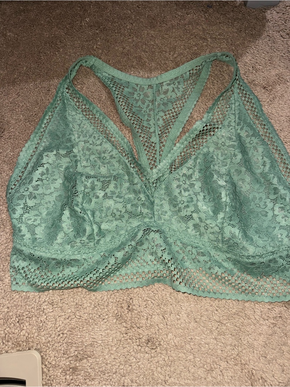 Adore Me Lace Bralette in Mint Green
